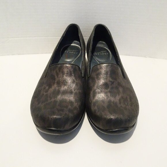 DANSKO Leopard Print Flats Shoes Olivia Size 39 EU 8.5 US Leather - Picture 1 of 7